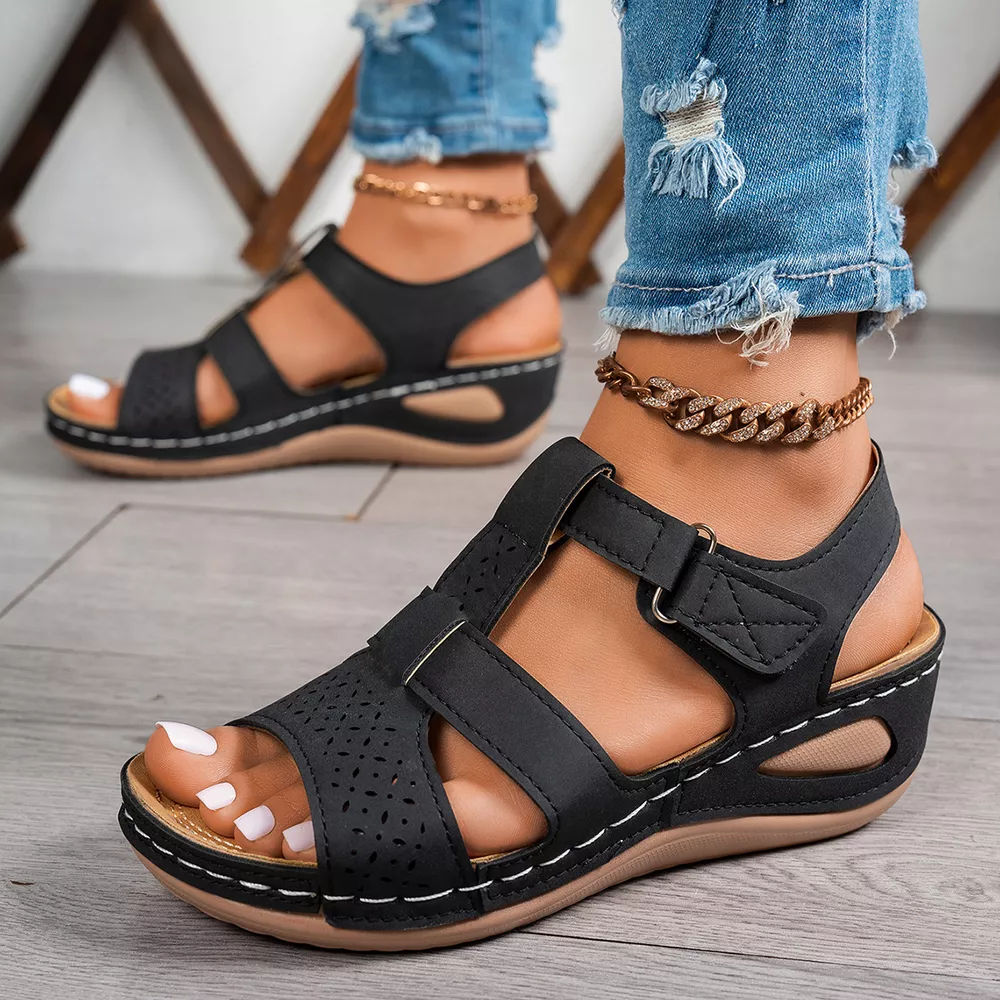 Open Toe Wedge Sandals, image 3