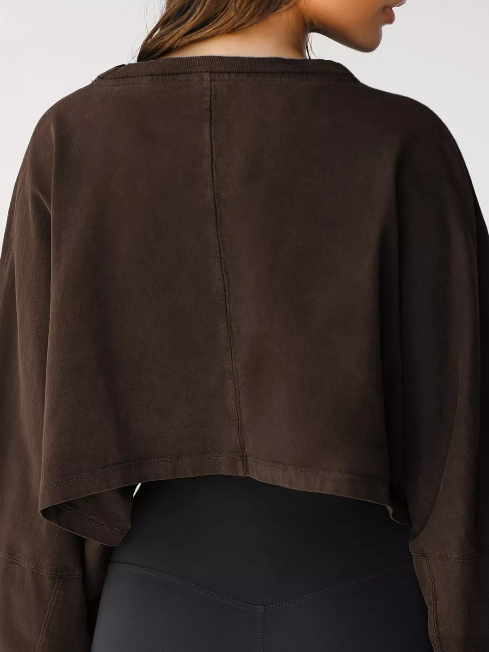 Long Sleeve Cropped Sweatshirt, image 30