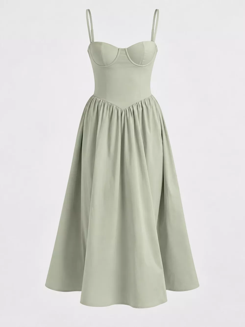 Sweetheart Neck Midi Cami Dress, image 39