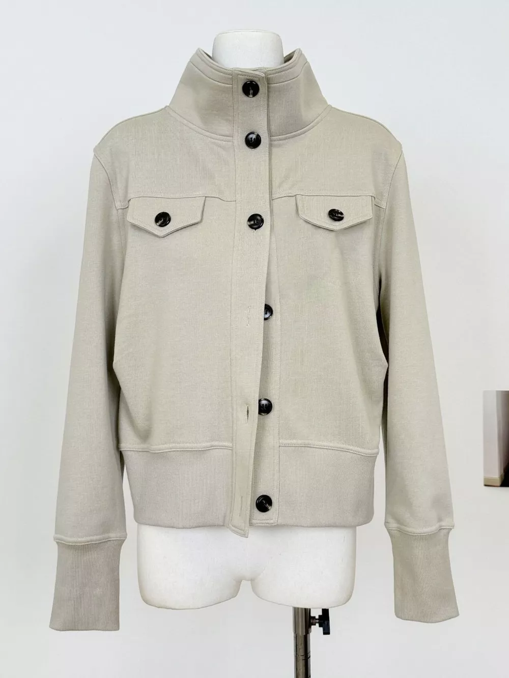 High-Neck Button-Up Jacket, image 9