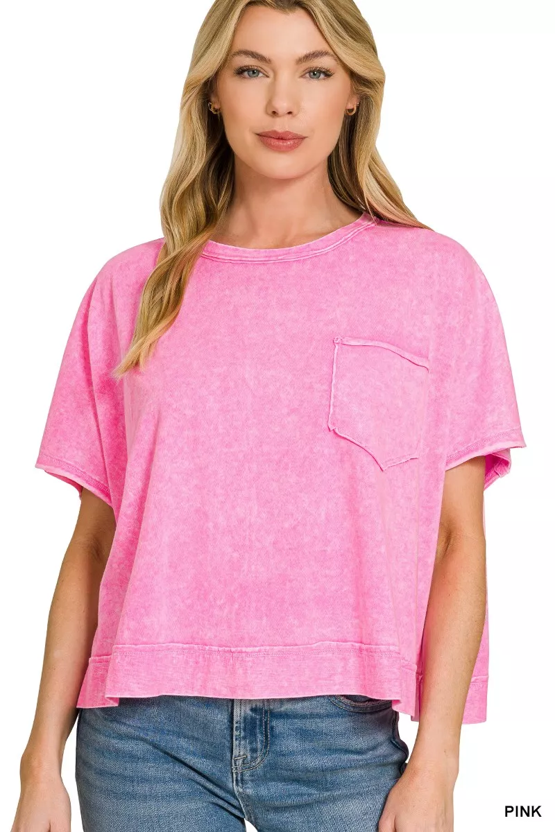 Halo Washed Oversized Top