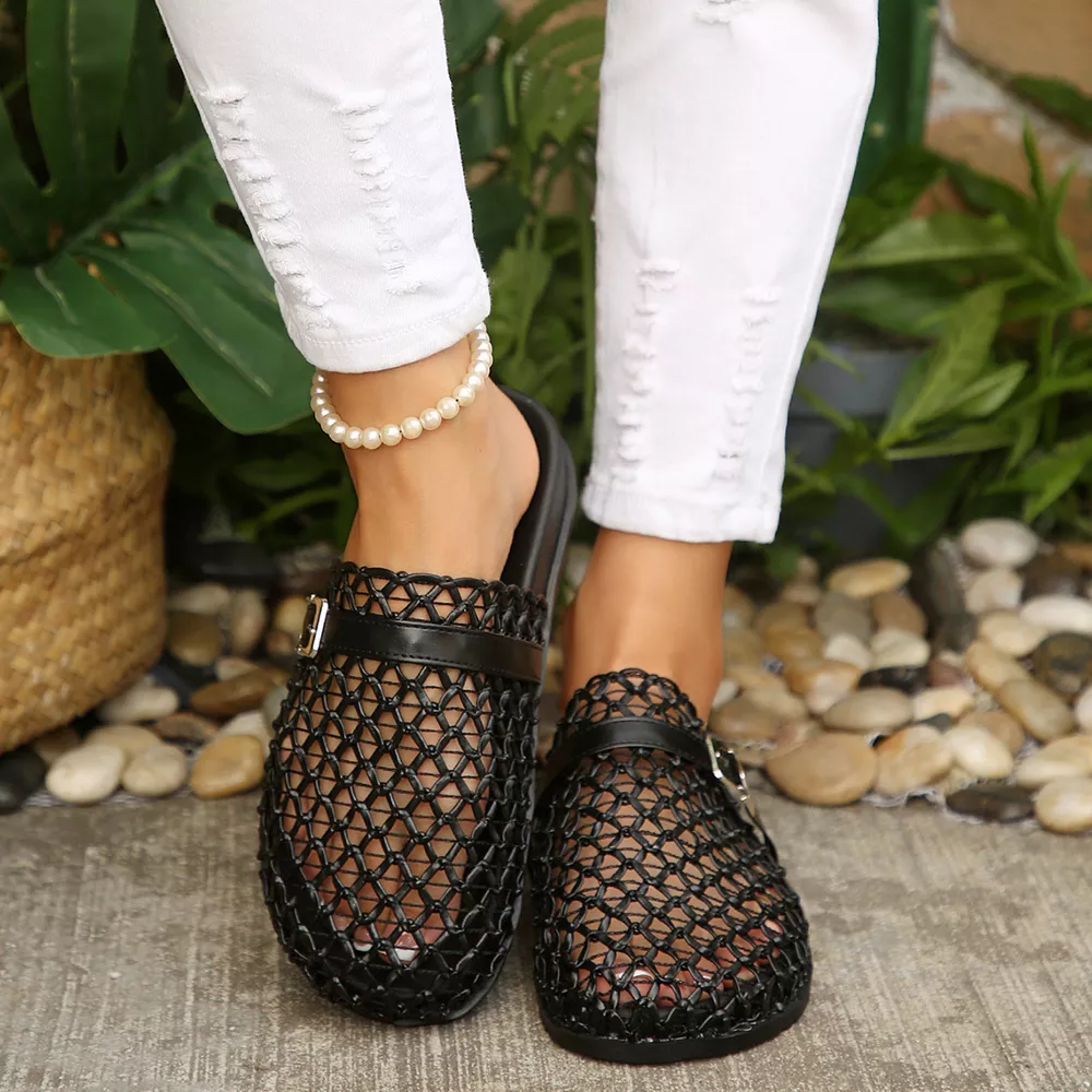 Breathable Buckle Decor Sandals, image 3