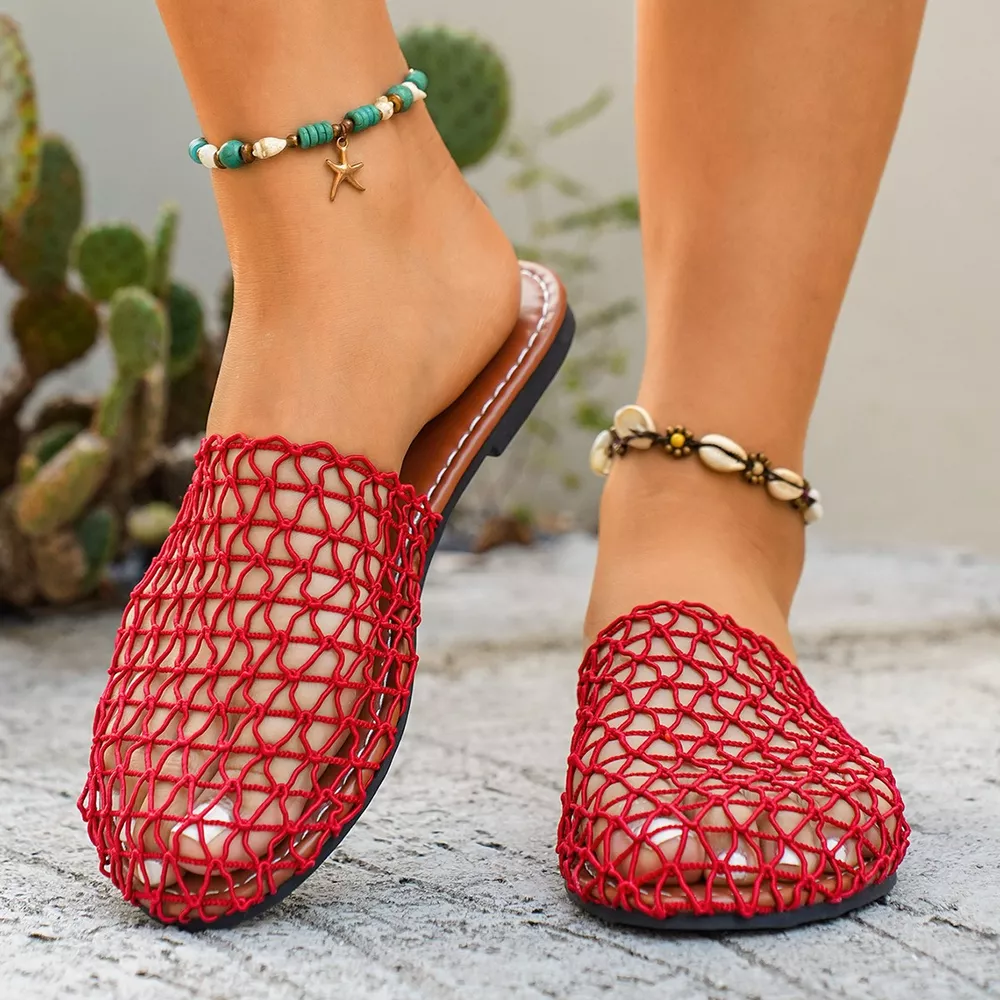 Woven Net Sandals, image 8