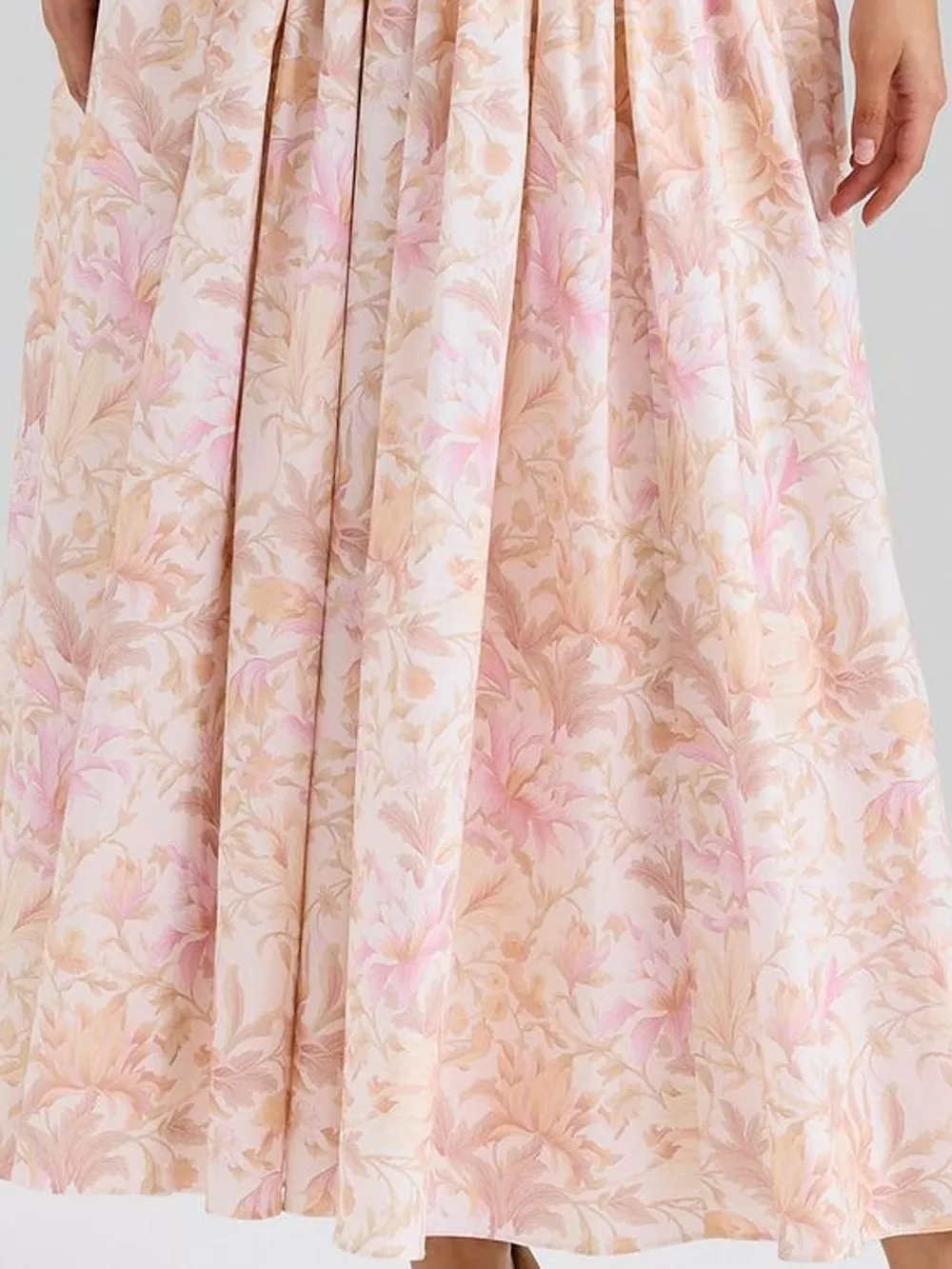 Floral Spaghetti Straps Midi Dress, image 54
