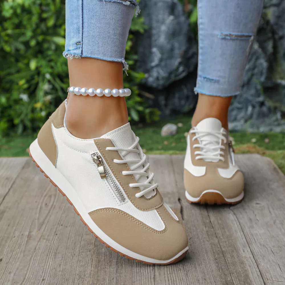 Round Toe Lace Up Sneakers, image 4