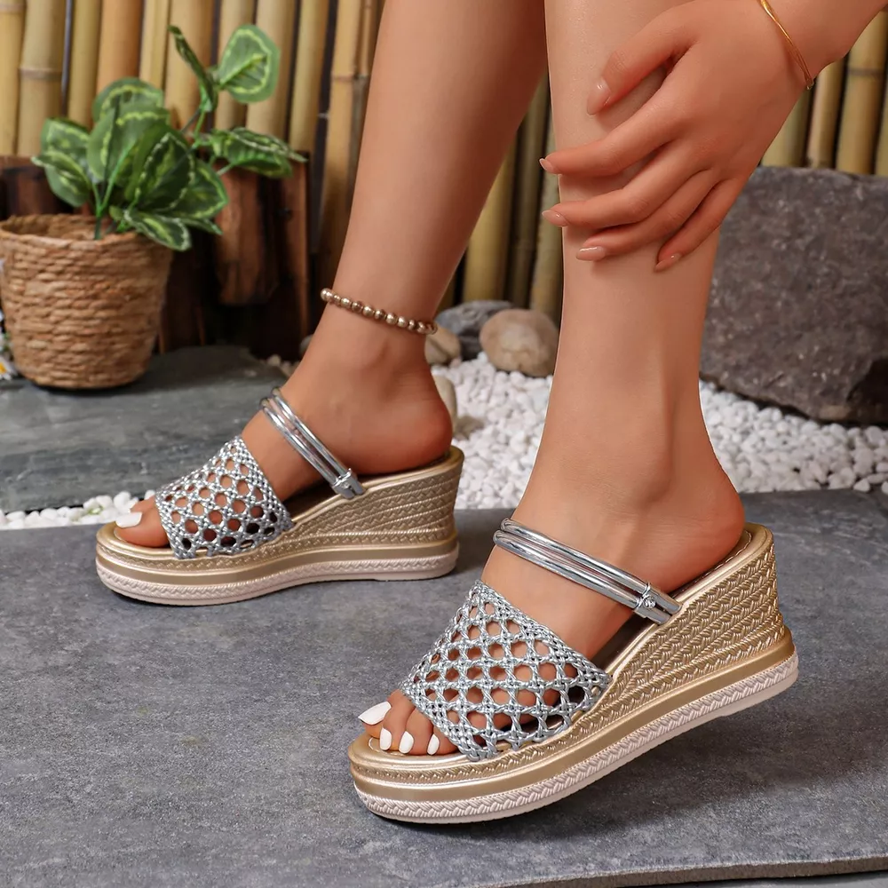 Open Toe Wedge Sandals, image 6
