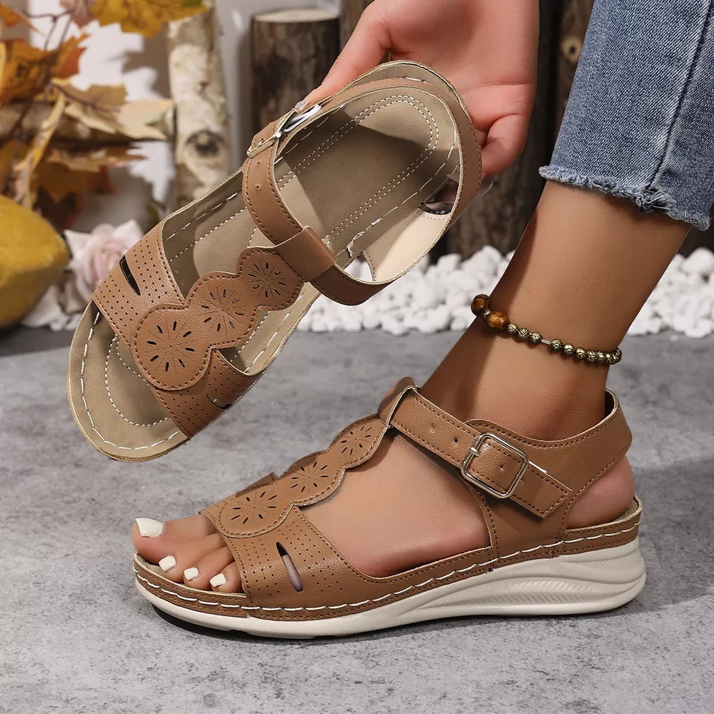 Open Toe Wedge Sandals, image 5