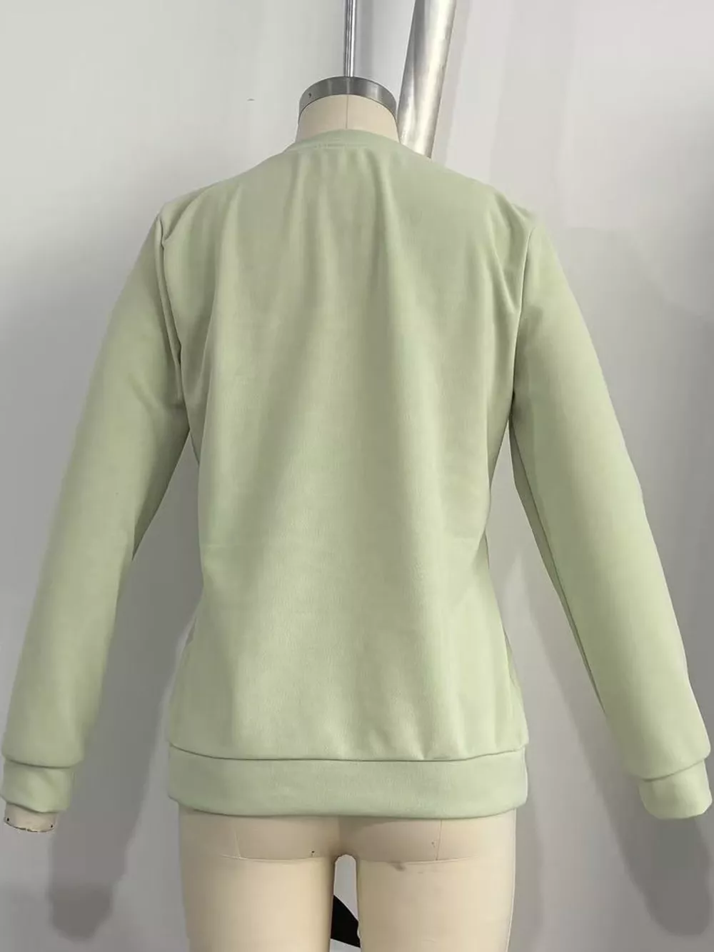 Floral Embroidered Quarter-Zip Sweatshirt, image 7
