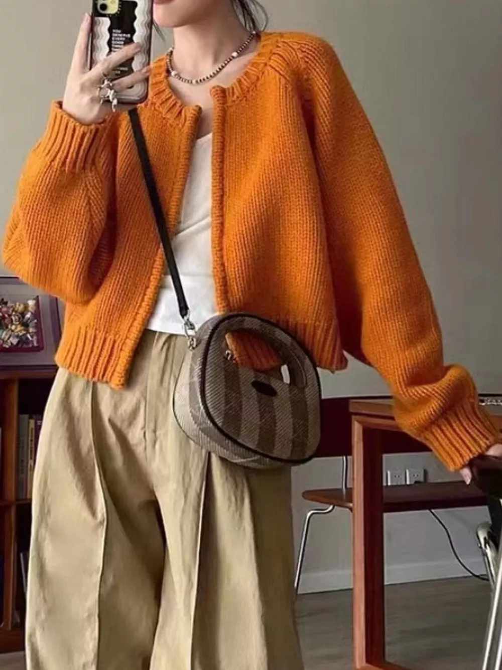 Ribbed Hem Zip-Up Cardigan, image 10
