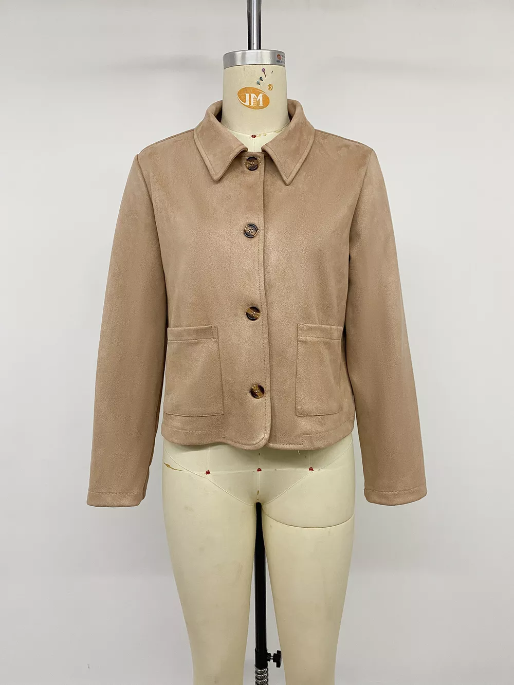 Collared Neck Button Up Jacket, image 12