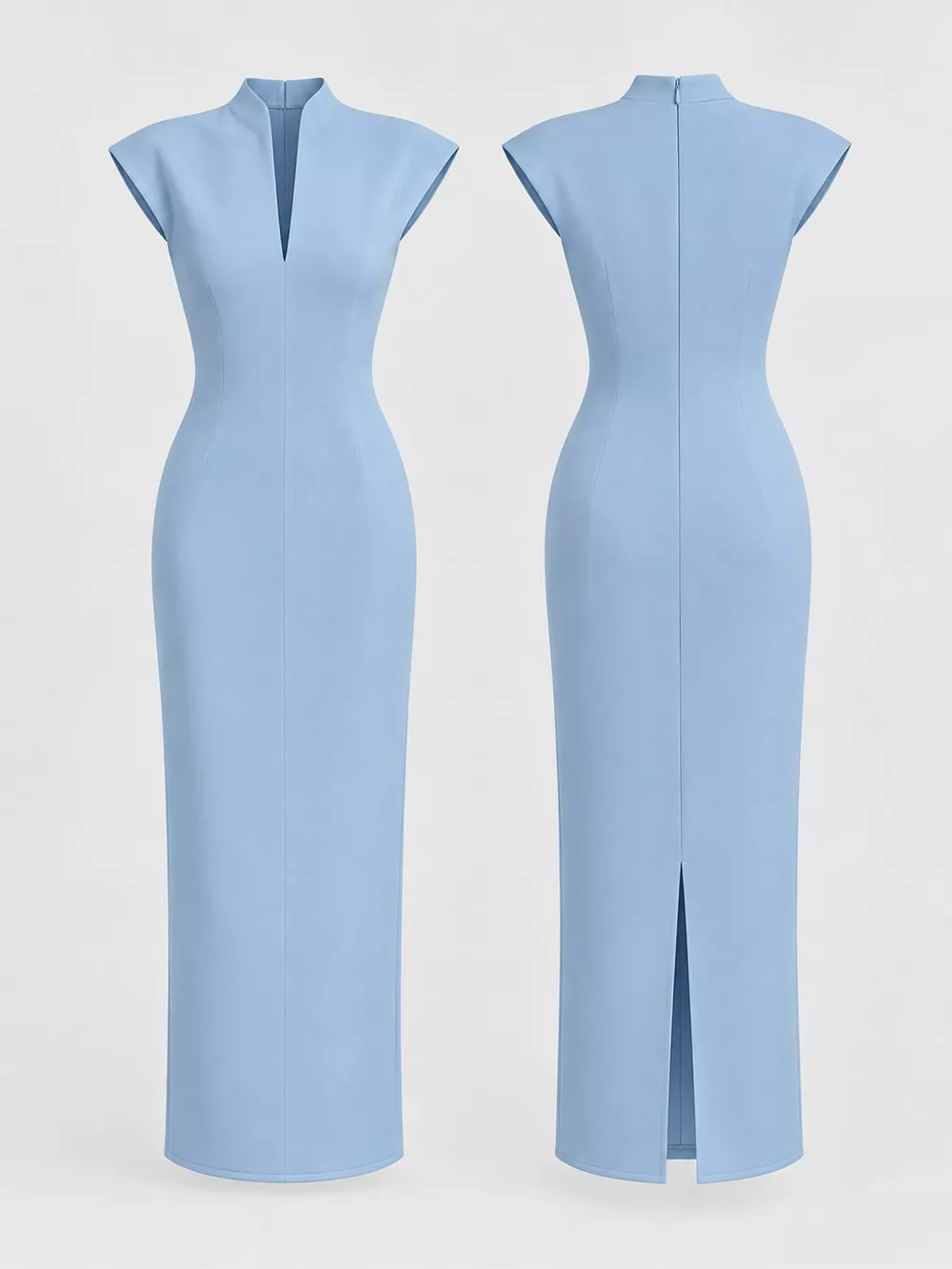 Slit Sleeveless Bodycon Midi Dress, image 20