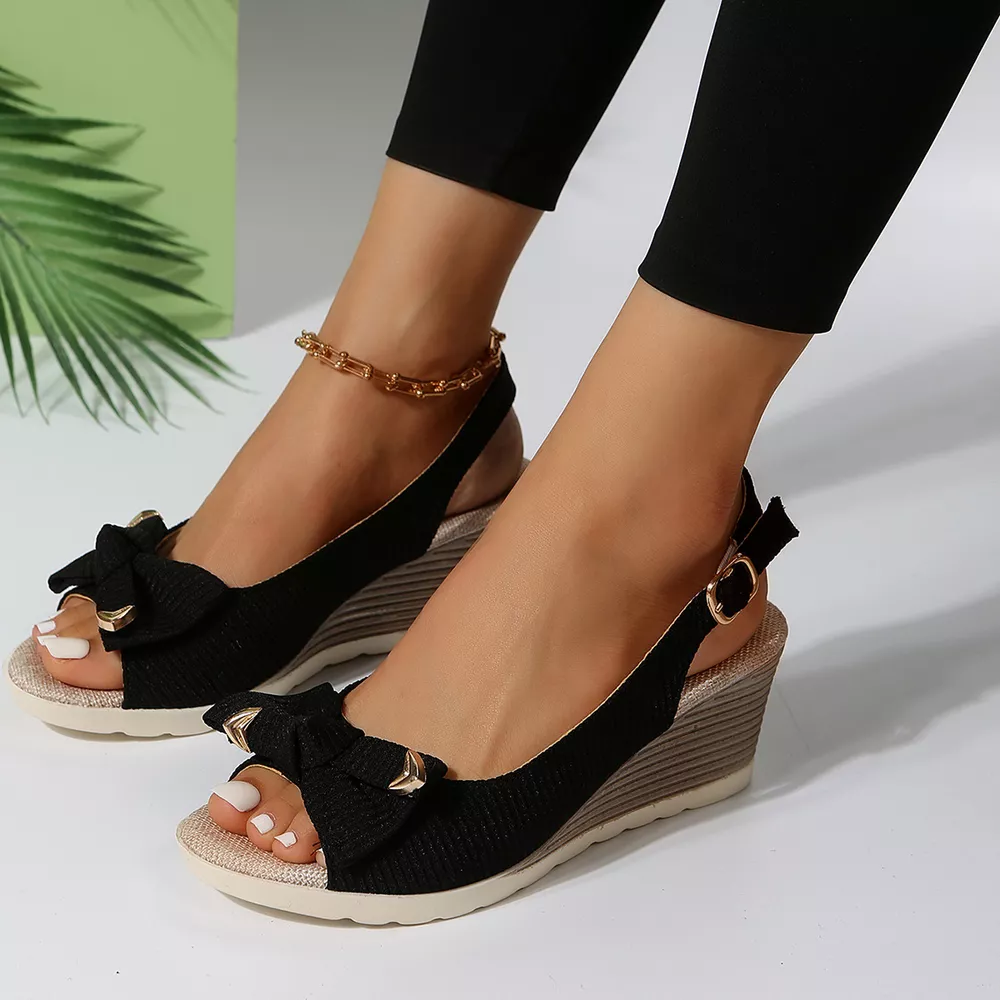 Open Toe Wedge Sandals, image 3