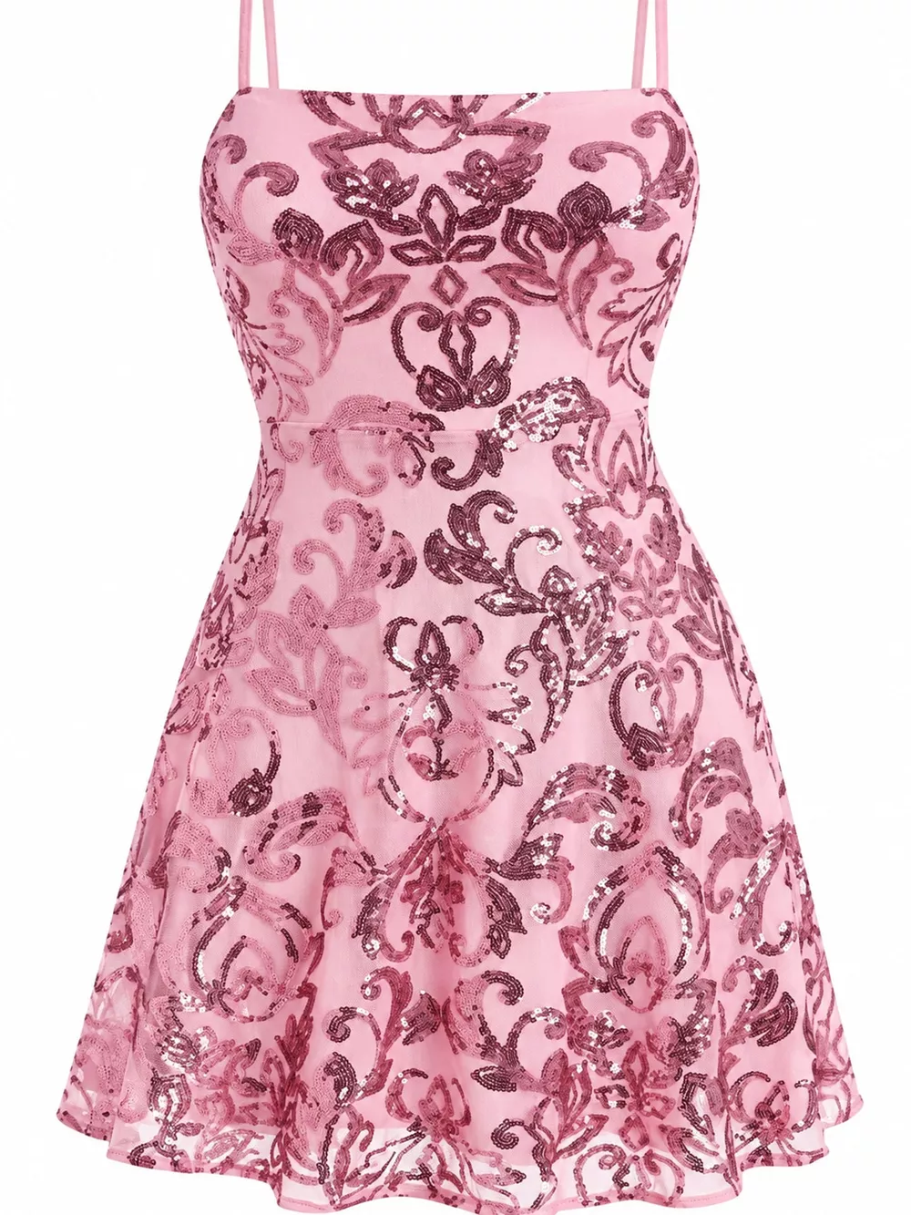 Sequin Square Neck Mini Dress, image 15