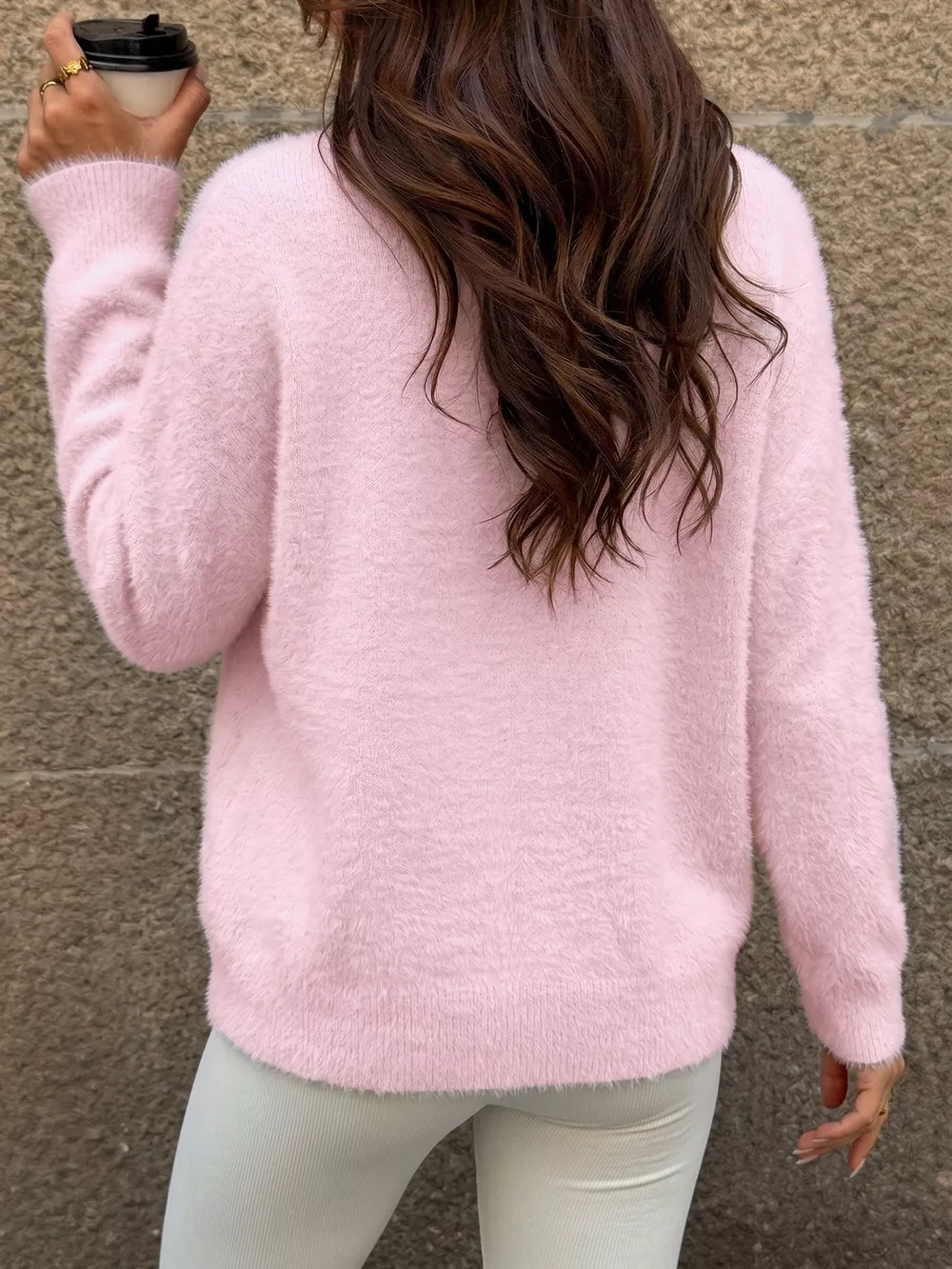 Fluffy Long Sleeve Sweater, image 8