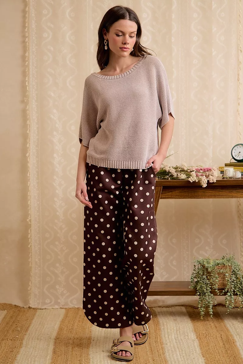 BiBi Short Dolman Sleeves Washed Knit Top, image 10