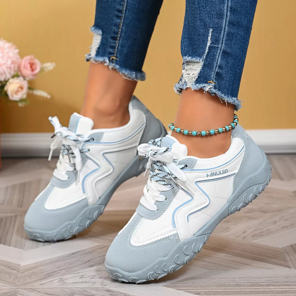Round Toe Lace Up Sneakers, image 8