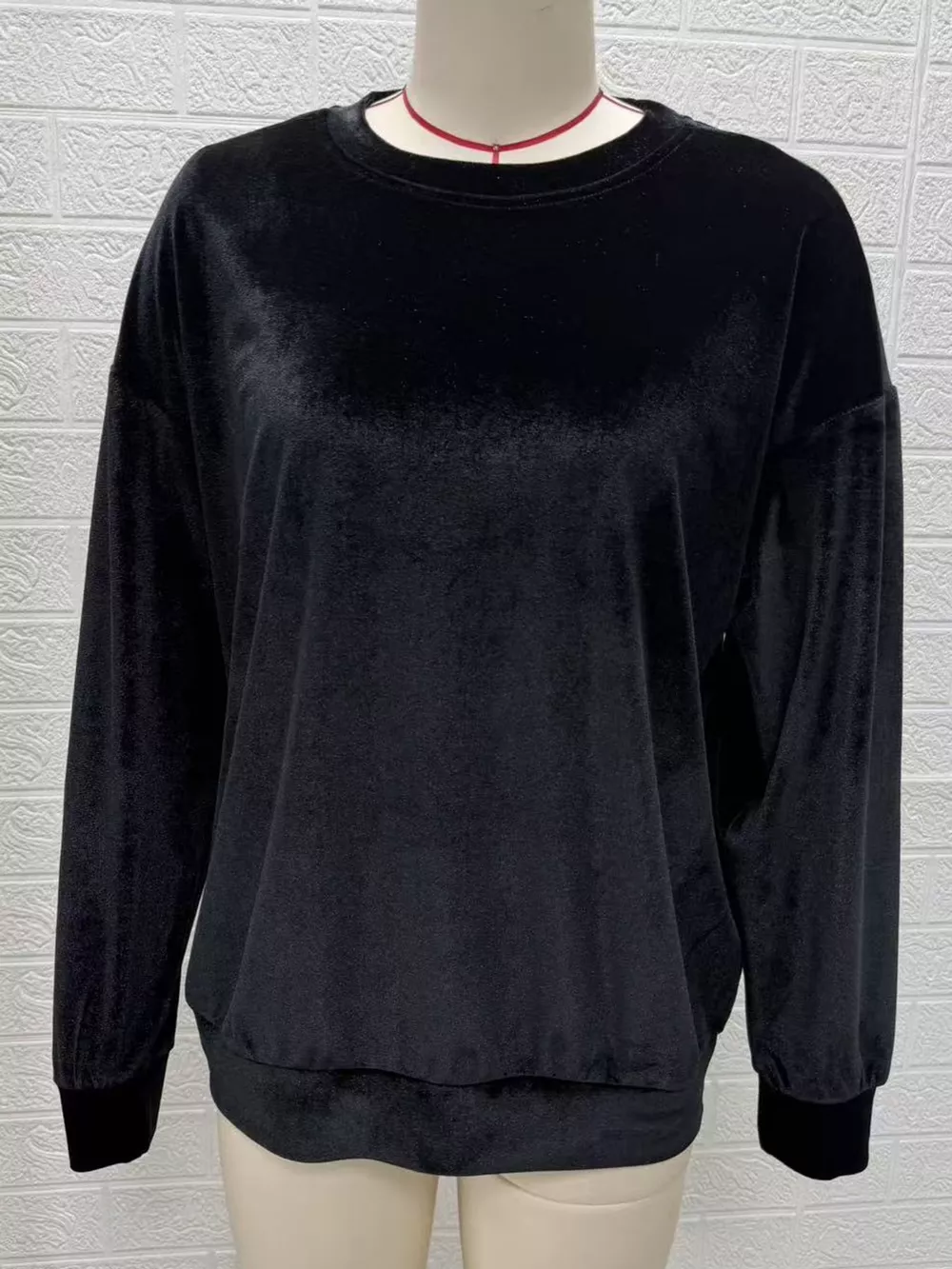 Full Size Crew Neck Drop Shoulder Sweatshirt Plus Size, image 5
