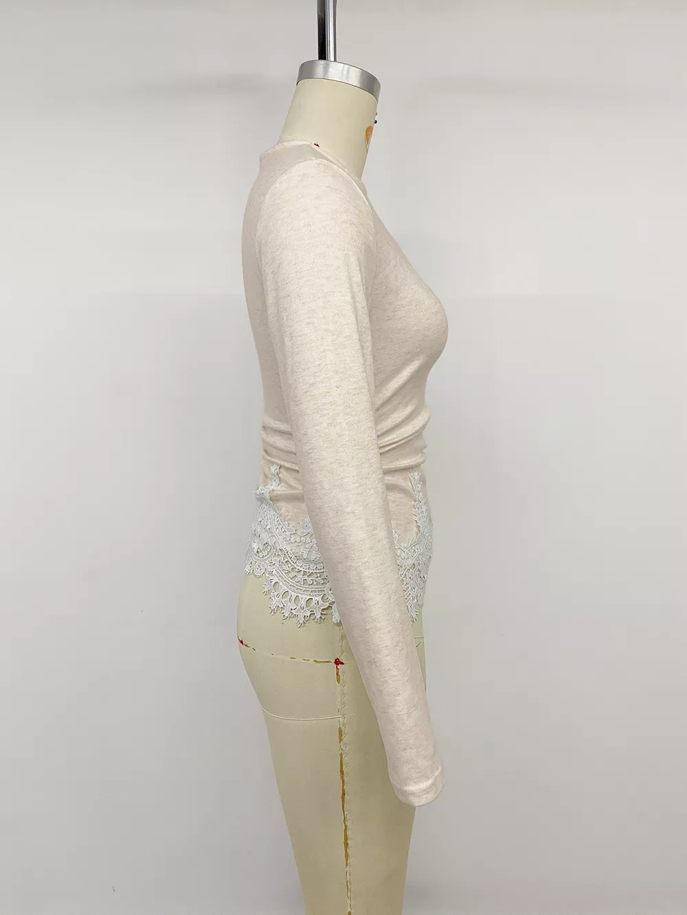 Lace Trim Long Sleeve T-Shirt, image 11