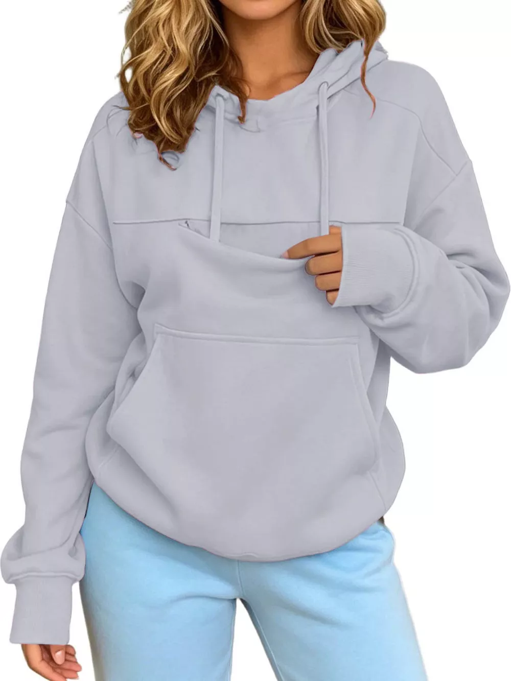 Full Size Cat Pouch Drawstring Hoodie Plus Size, image 8
