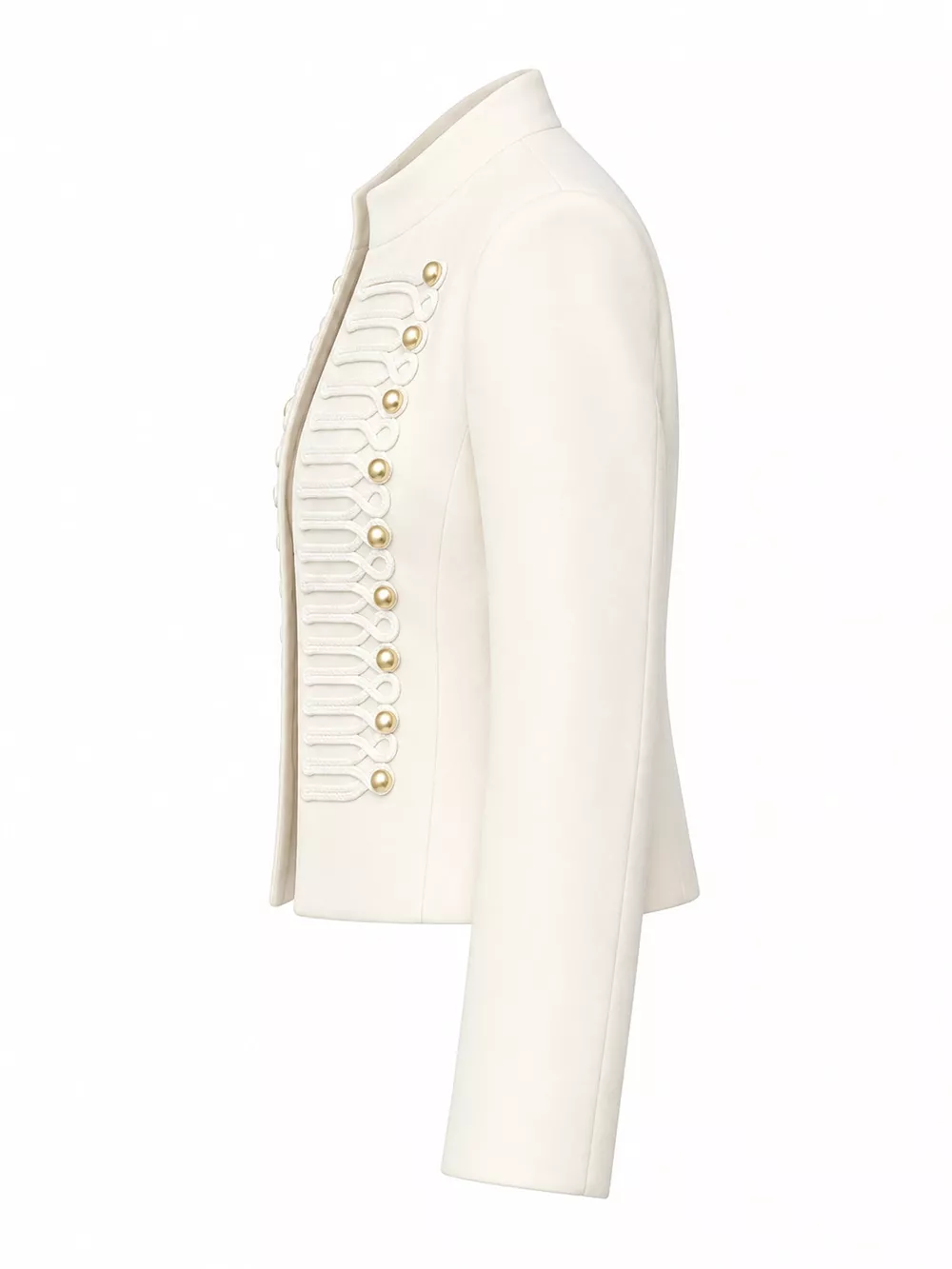 Decorative Button Cropped Jacket, image 12