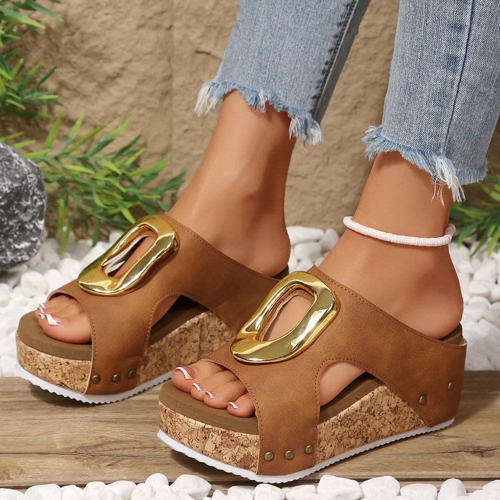 Open Toe Wedge Sandals, image 8