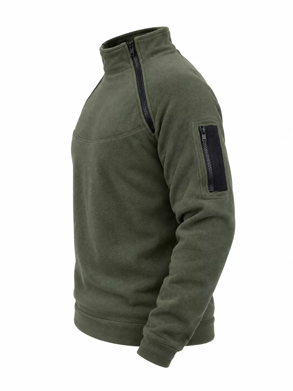 Men's Full Size Fleece Sweatshirt with Dual Zipper Plus Size, image 6