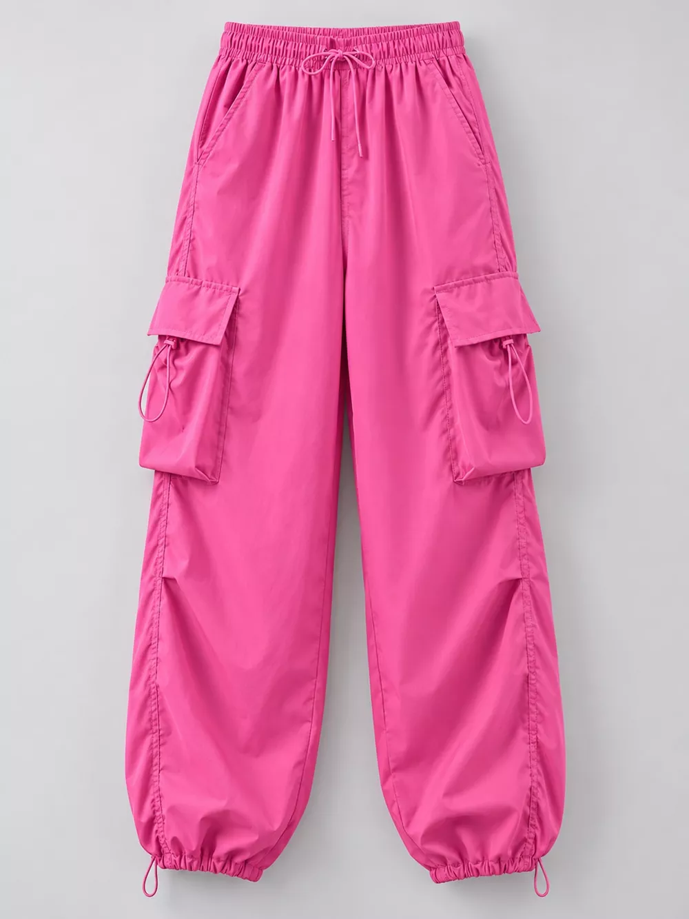 Full Size Drawstring Cargo Pants Plus Size, image 4