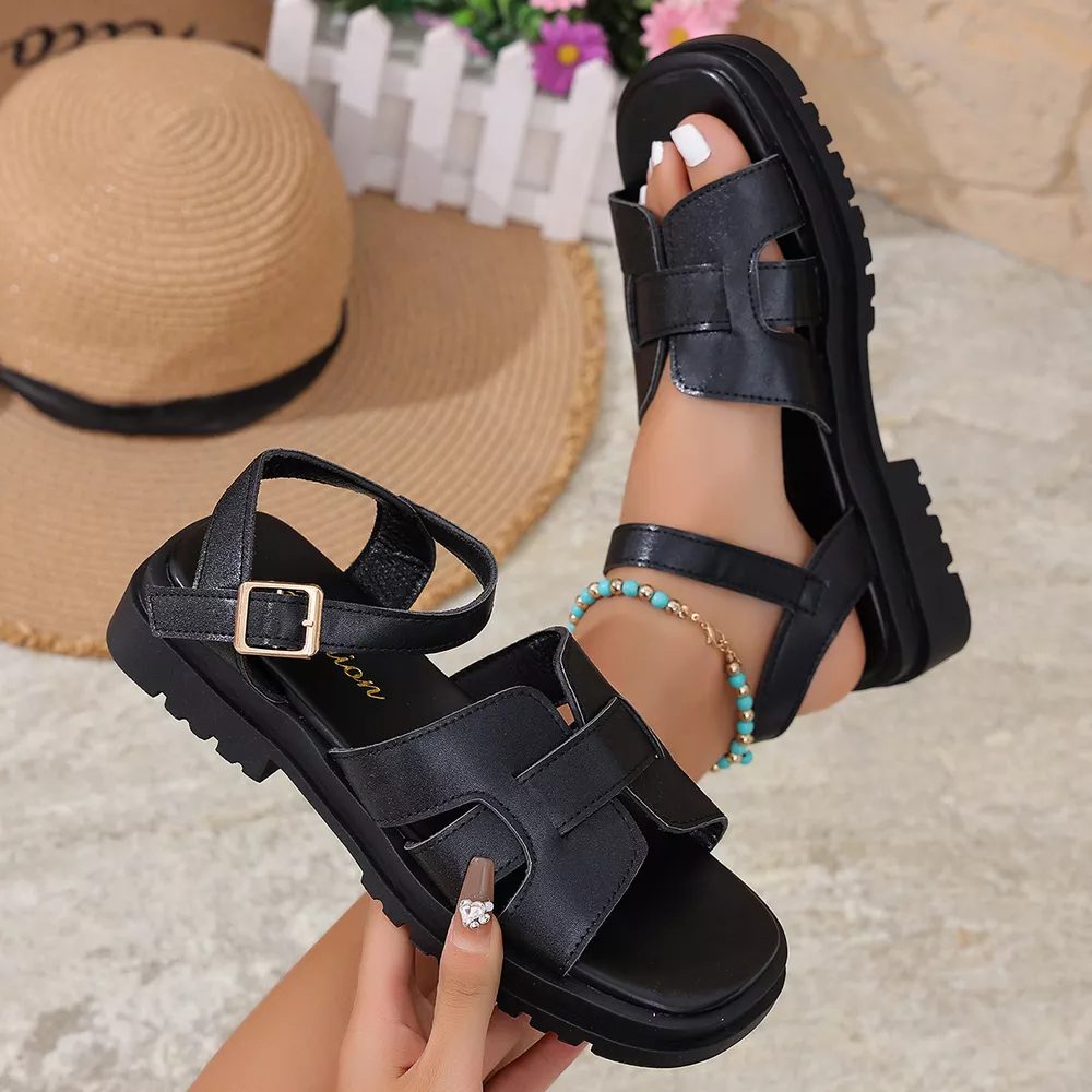 Open Toe Flats Sandals, image 5