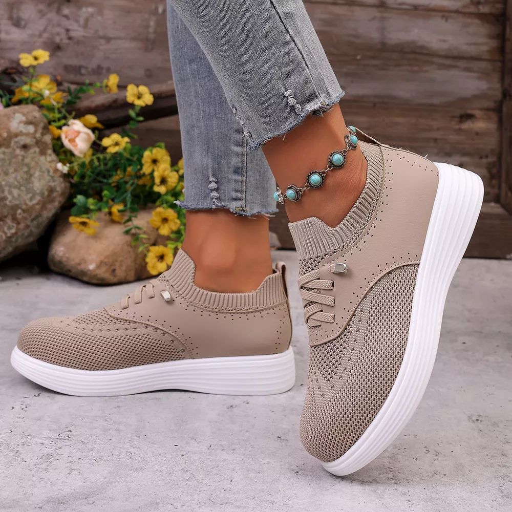 Round Toe Lace Up Sneakers, image 7