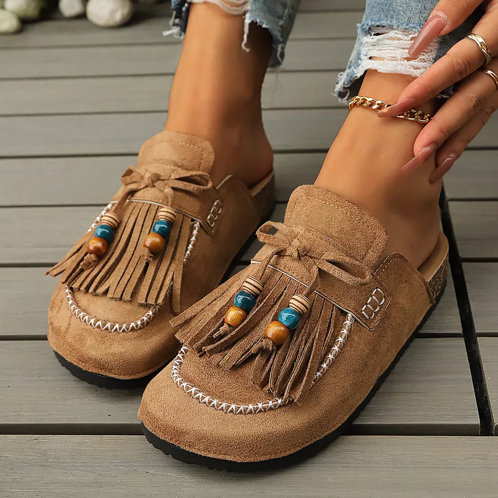 Tassel Round Toe Slip-Ons, image 6