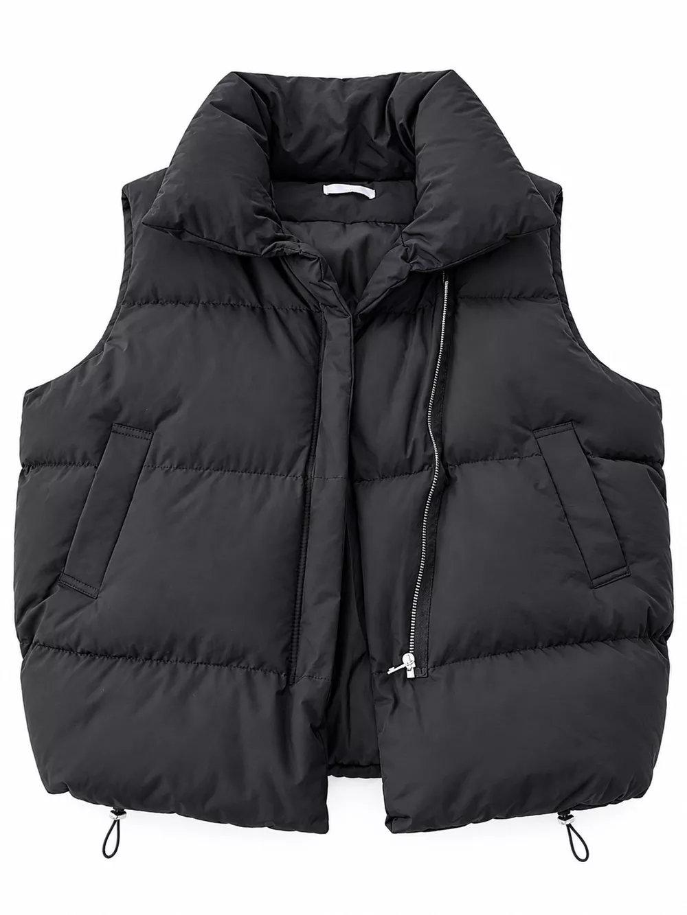 Stand-Up Collar Puffer Vest Coat, image 11