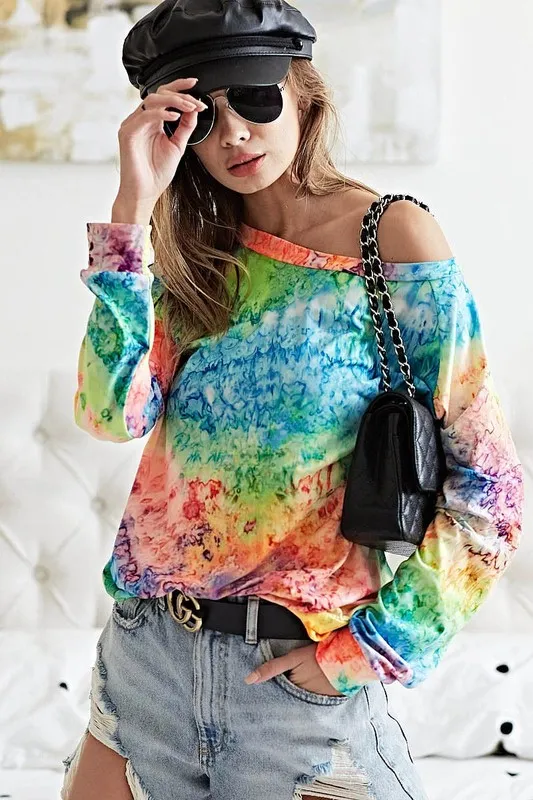 Tie Dye Soft Knit Jersey T-Shirt, image 6