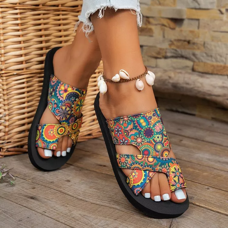Toe Loop Flats Sandals, image 5