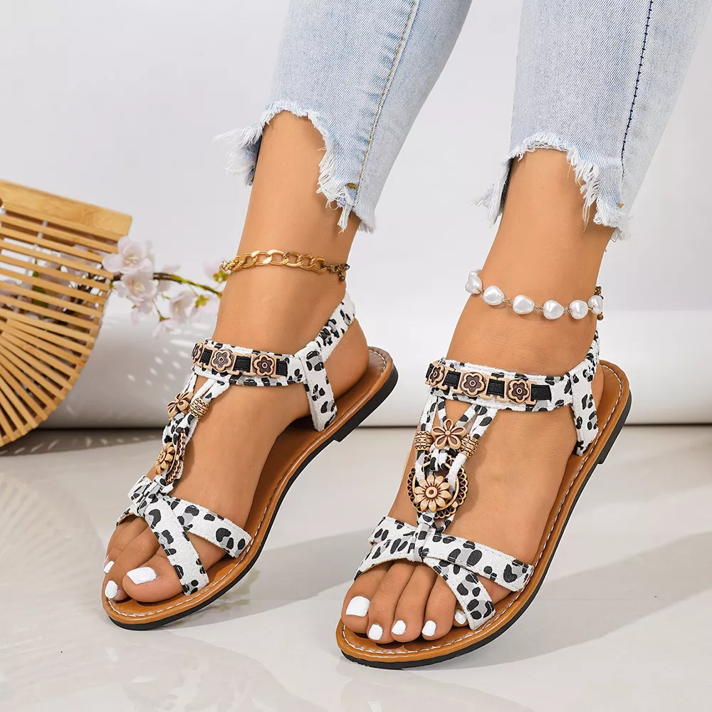 Open Toe Flats Sandals, image 4