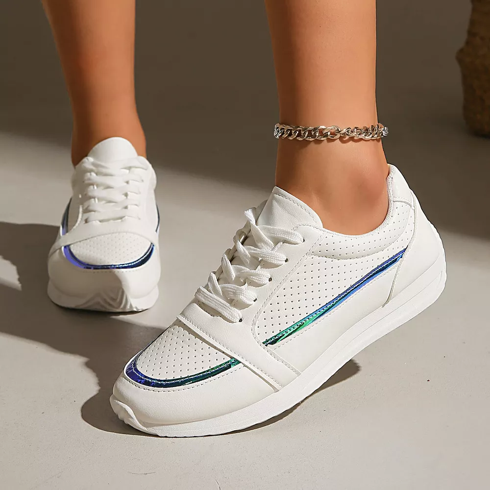 Round Toe Lace Up Sneakers, image 8