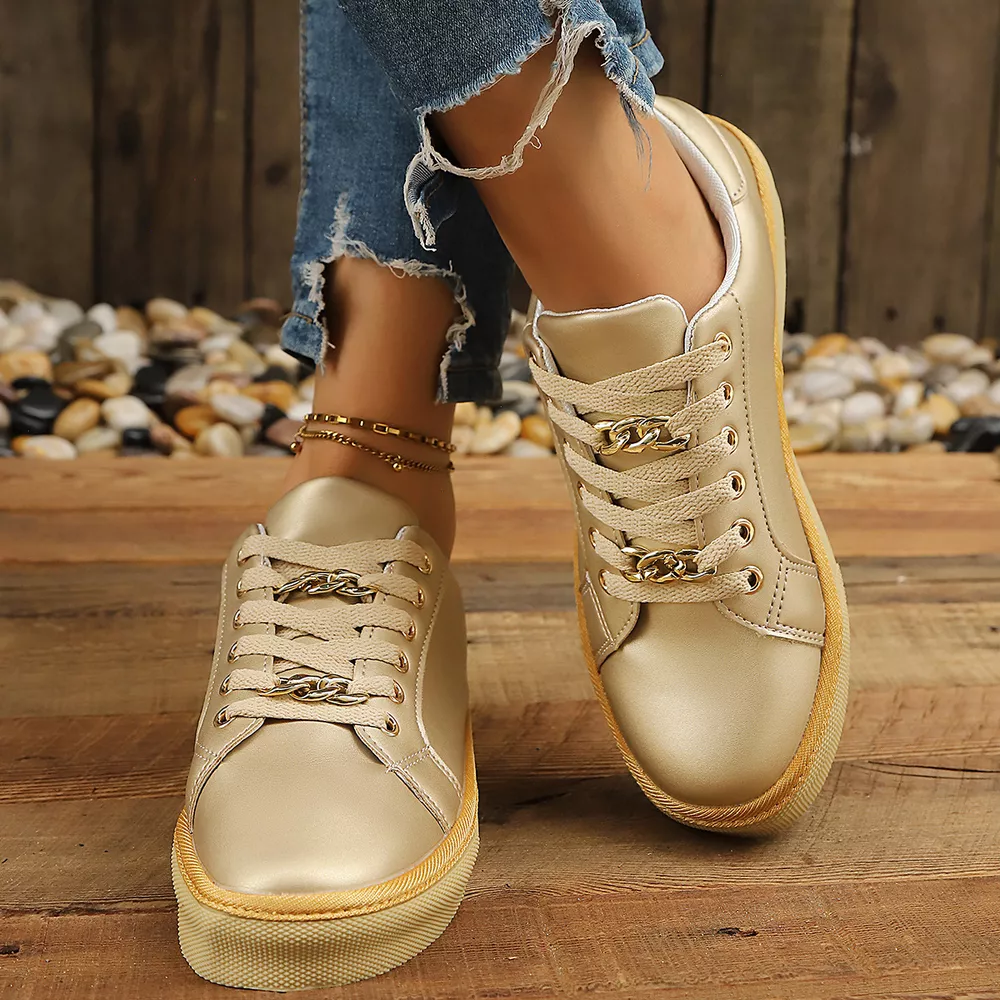 Round Toe Platform Sneakers, image 11