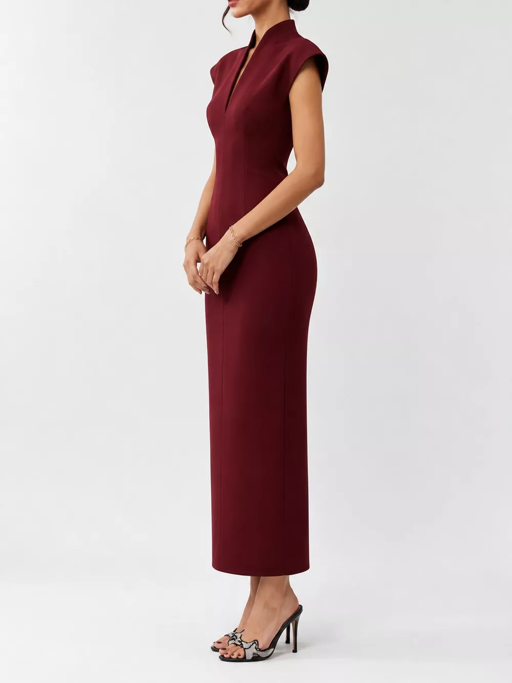 Slit Sleeveless Bodycon Midi Dress, image 23