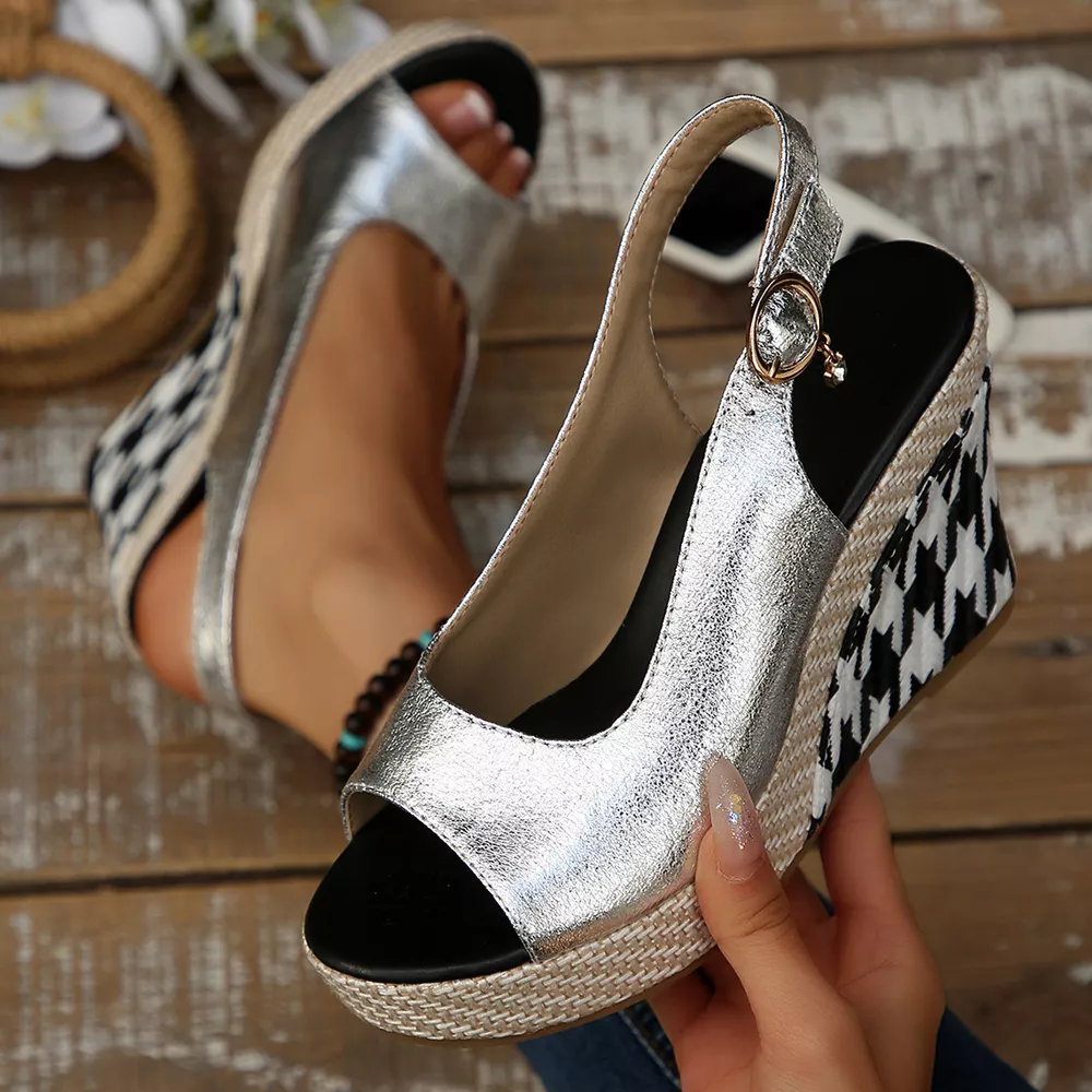 Open Toe Wedge Sandals, image 9