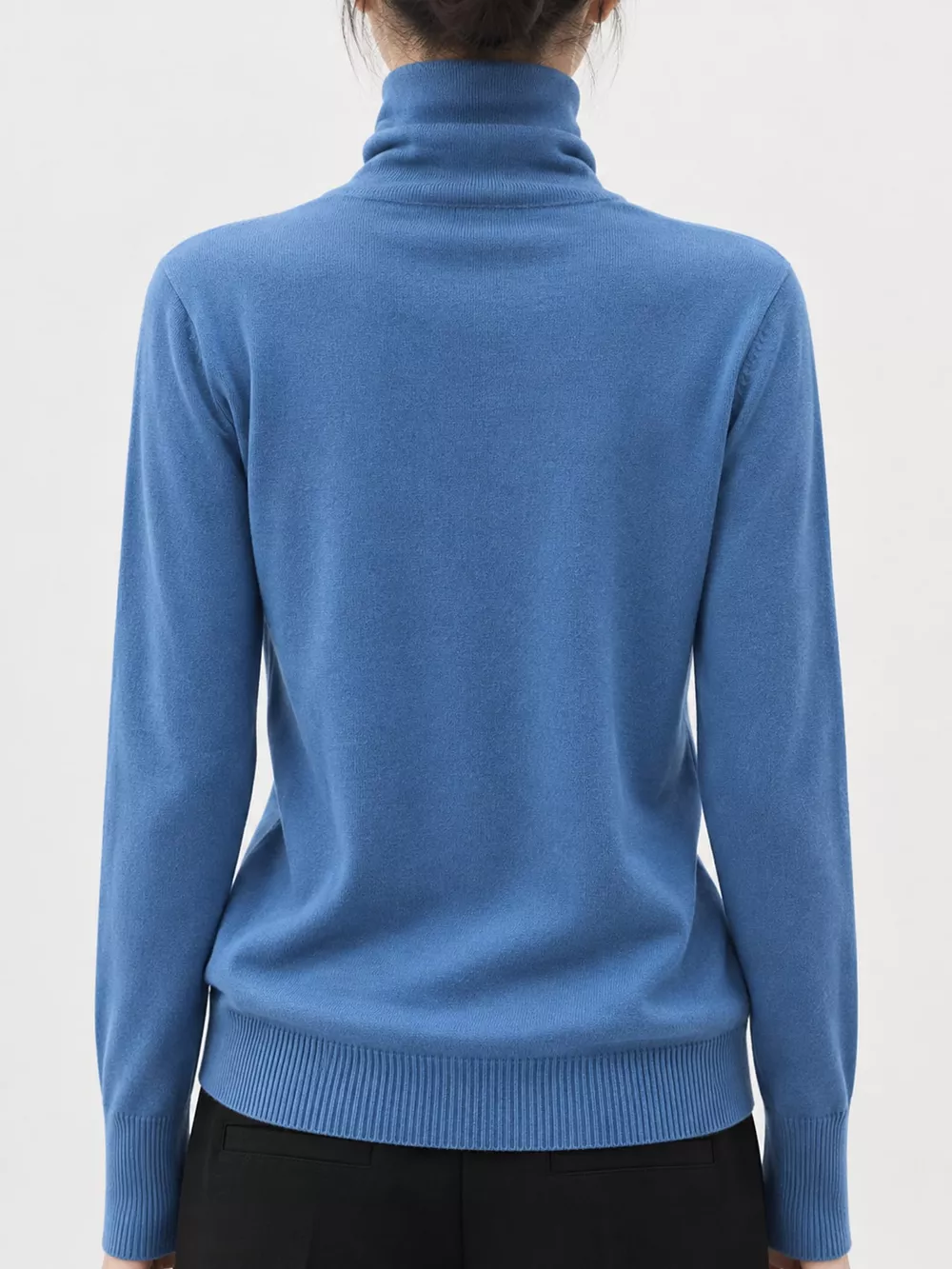 Full Size Slim-Fit Turtleneck Knit Top Plus Size, image 41