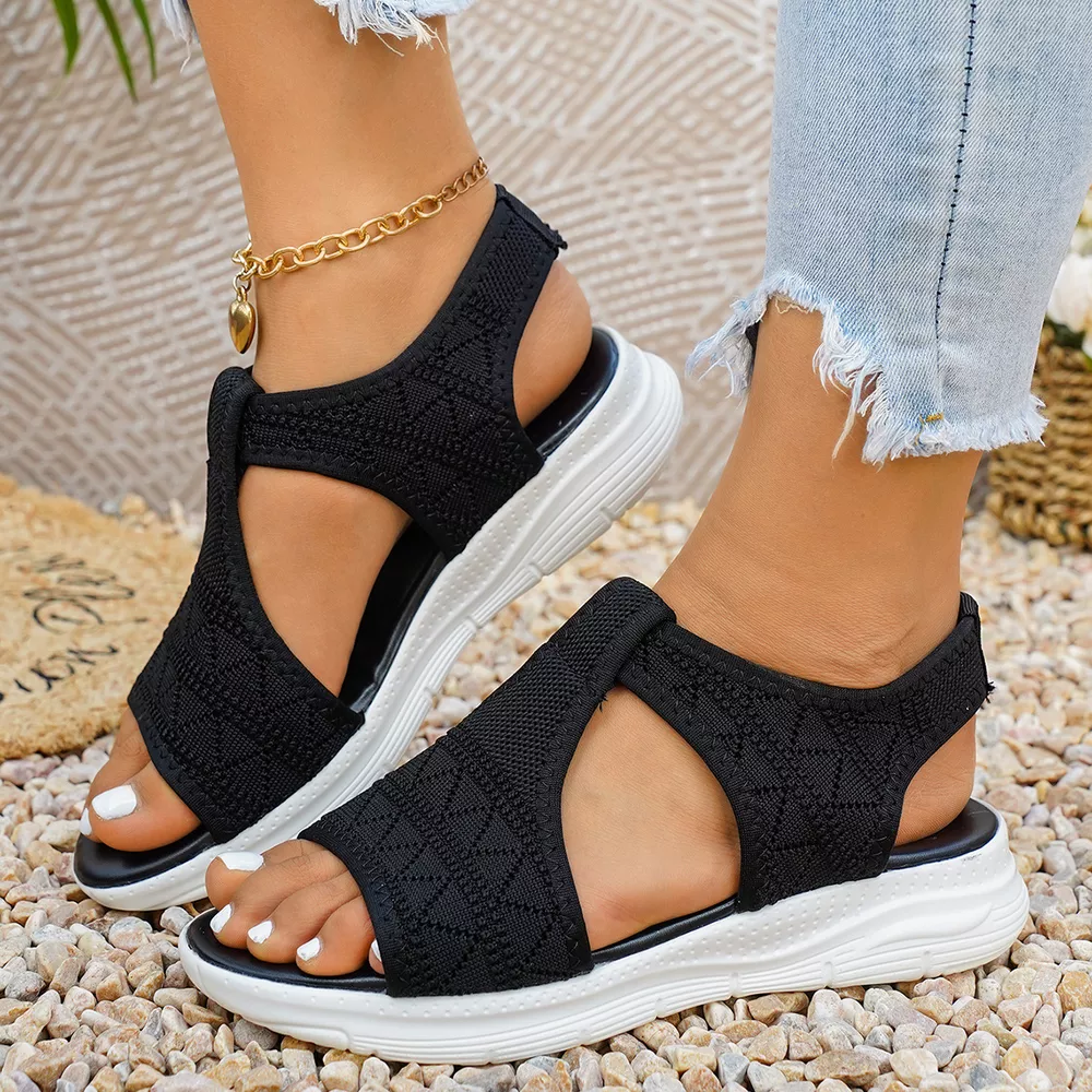 Open Toe Flats Sandals