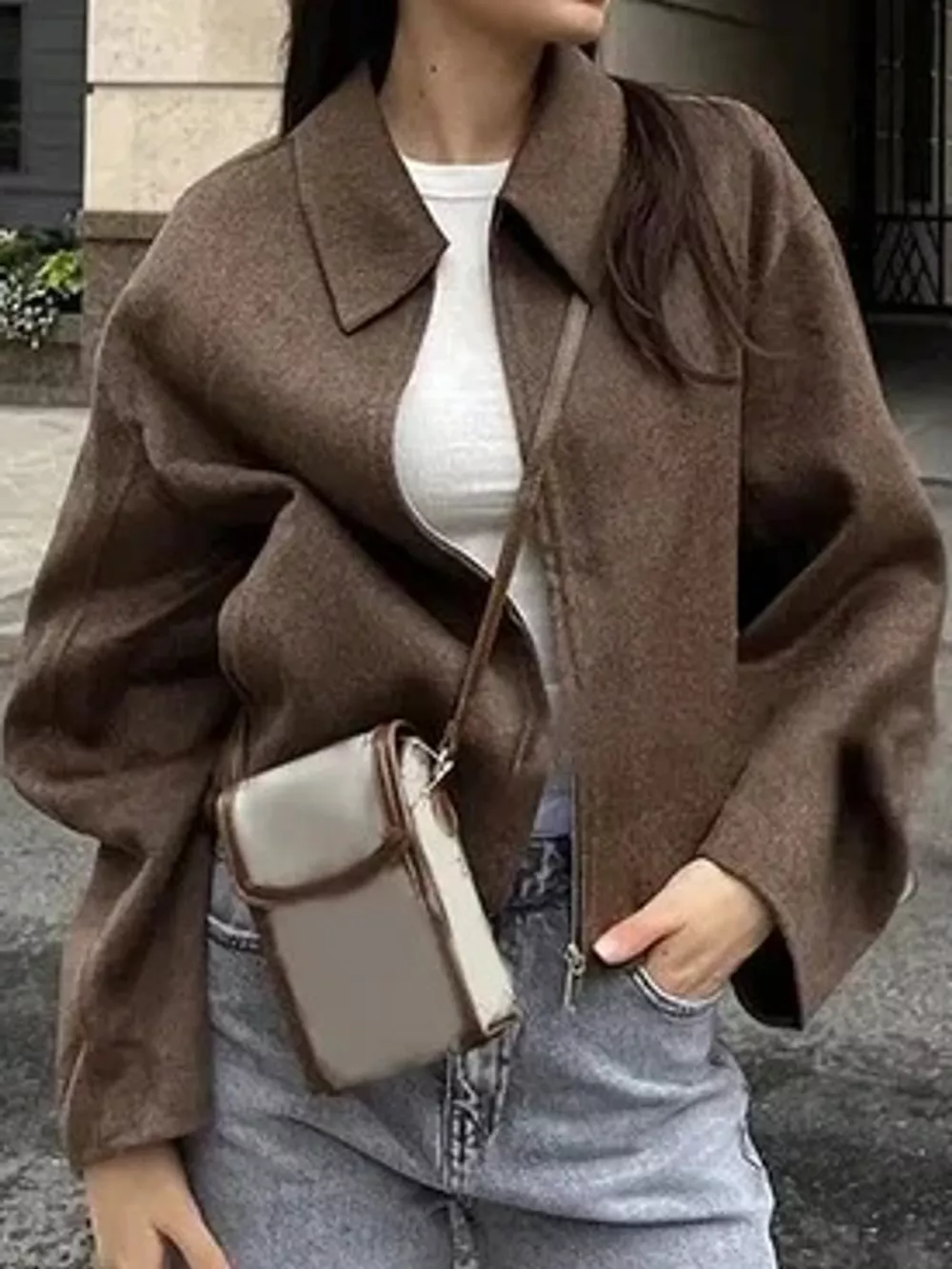 Zip Up Cropped Jacket, image 3