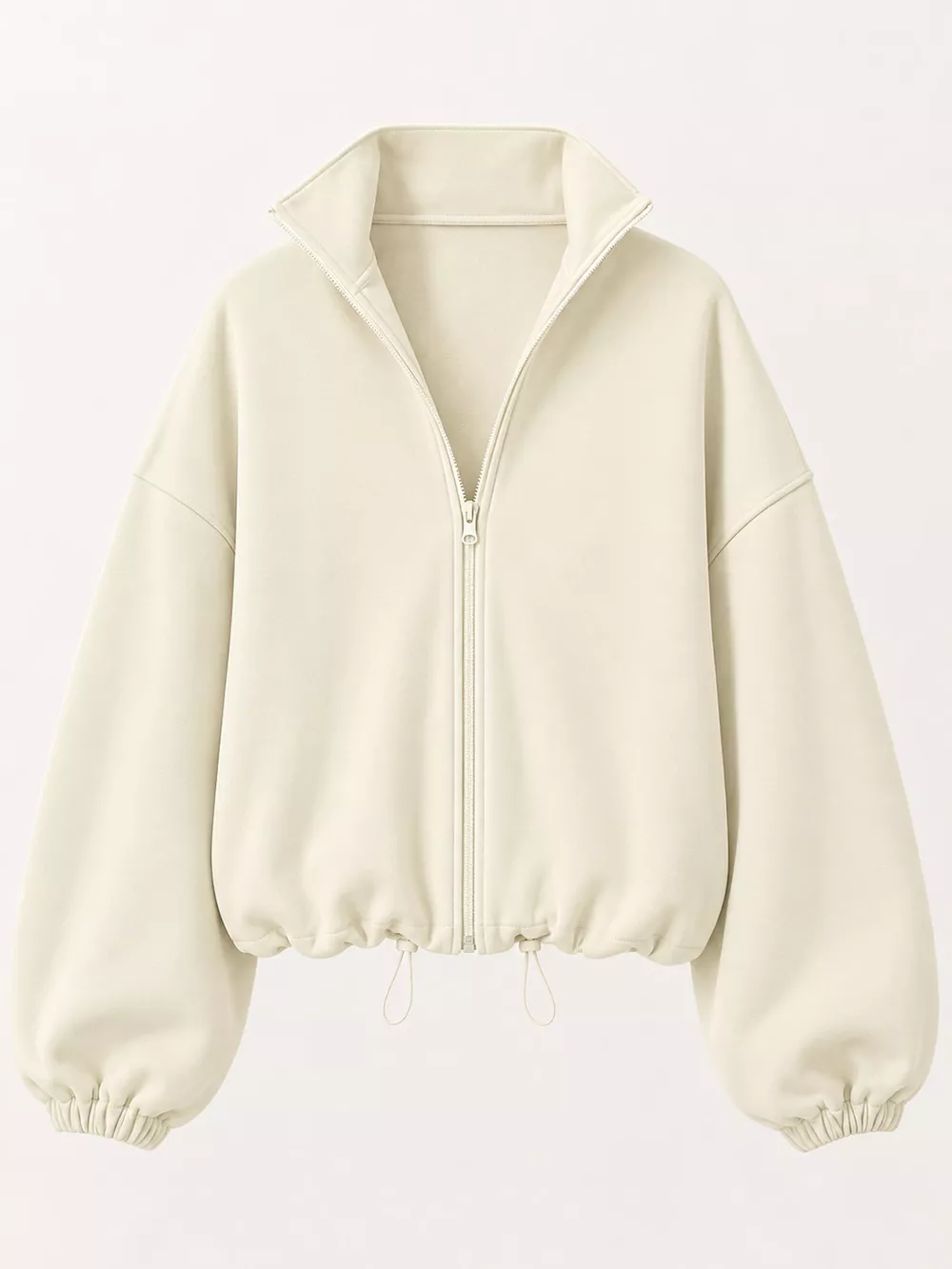 Drawstring Hem Zip Up Jacket, image 8