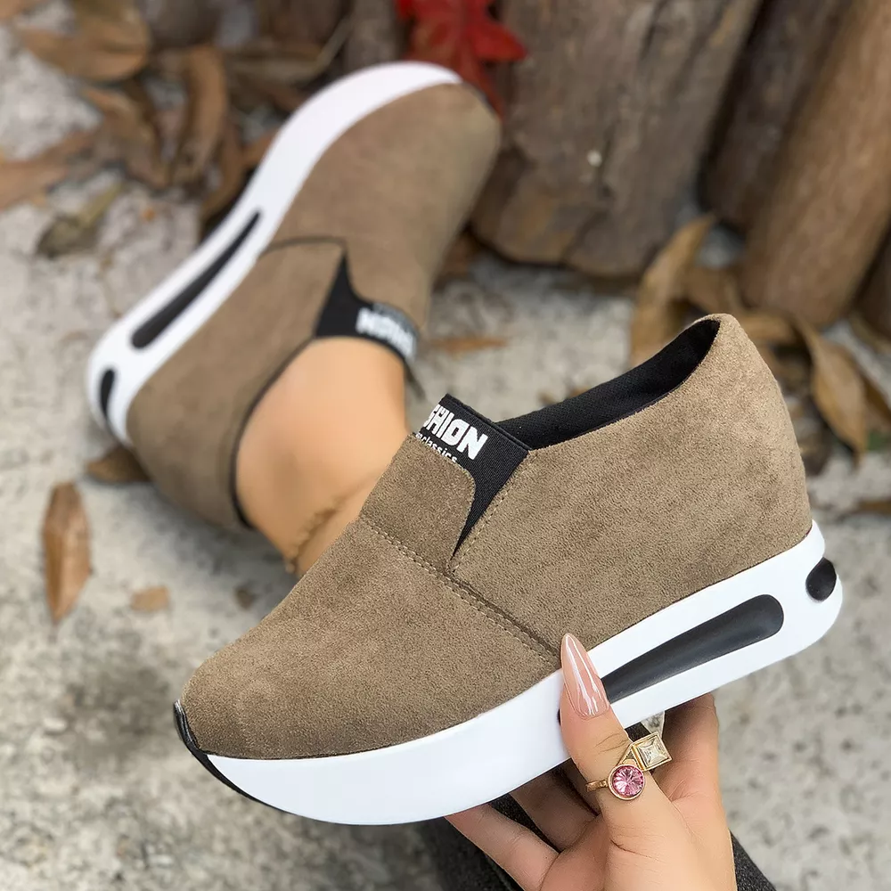 Round Toe Platform Slip-Ons, image 6