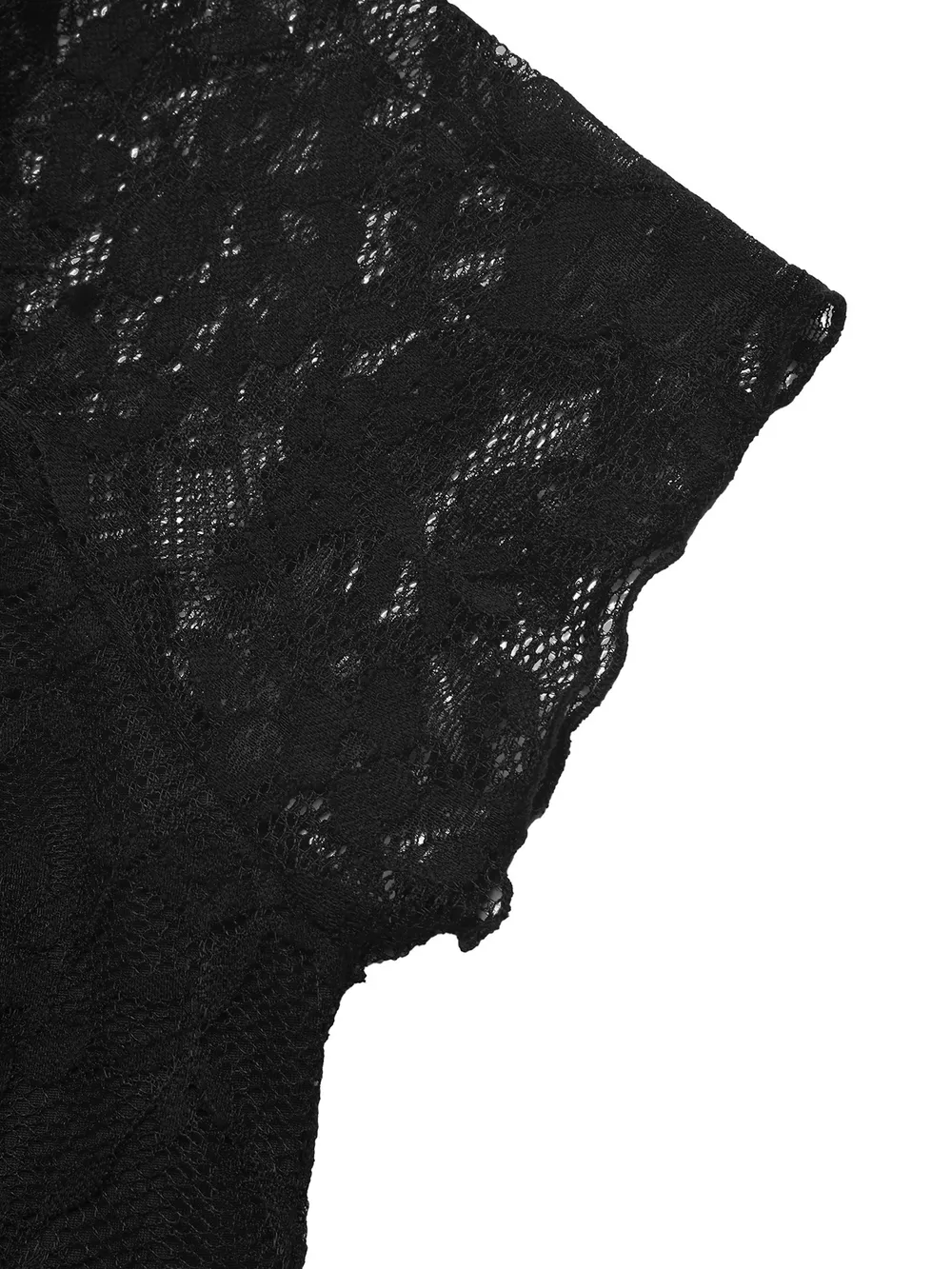 Lace Bowknot Slim Fit Top, image 9