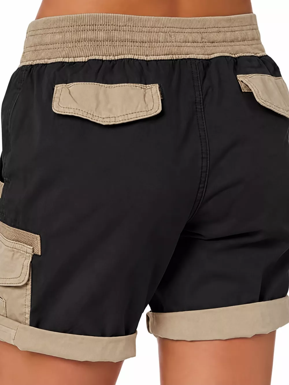 Full Size Drawstring Cargo Shorts Plus Size, image 60