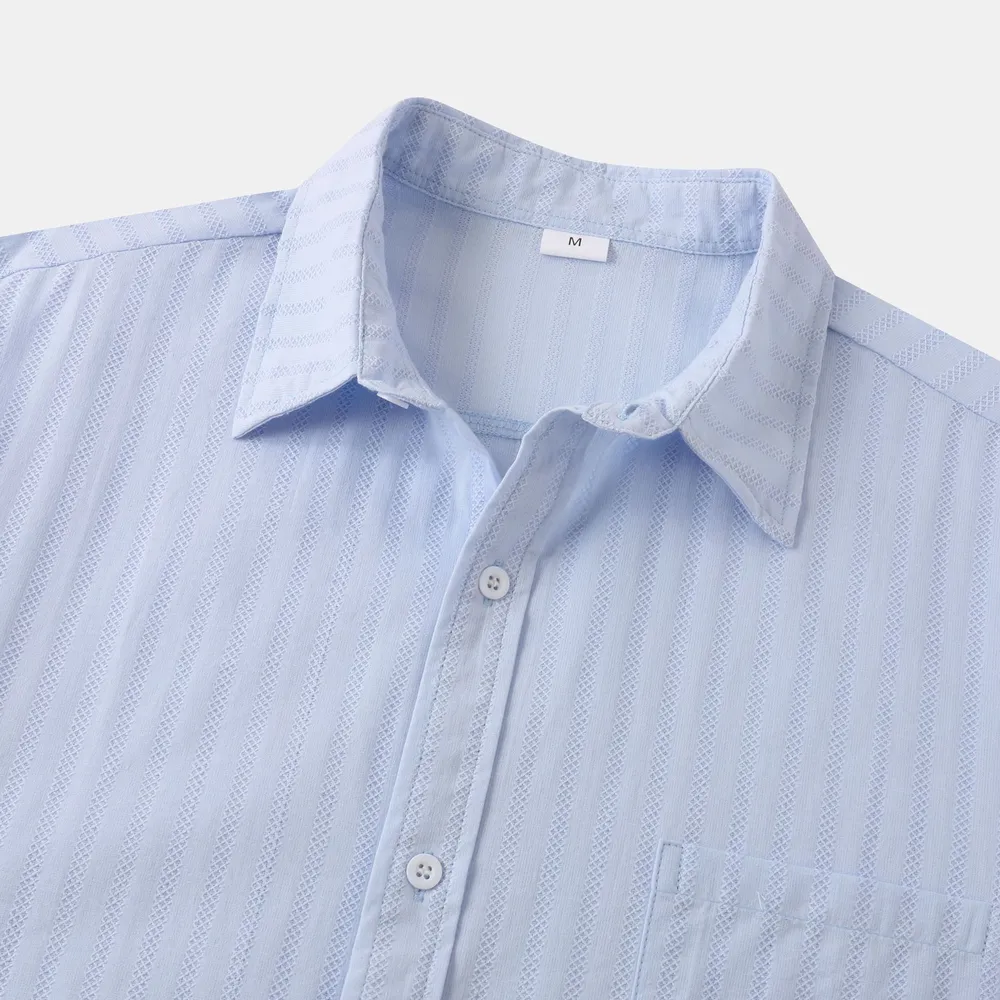 Men's Casual Short Sleeve Button Down Shirt, image 11