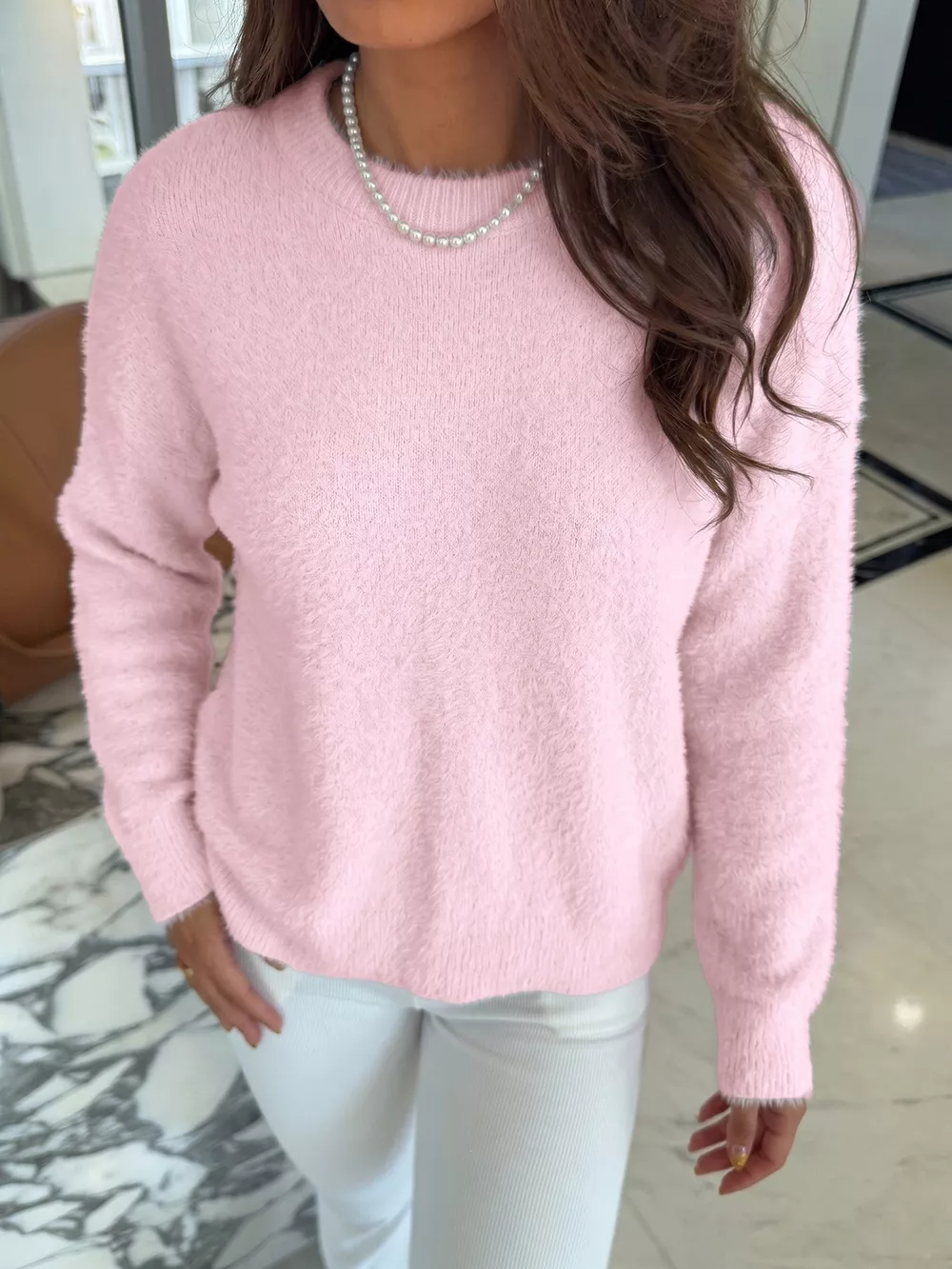 Fluffy Long Sleeve Sweater, image 6