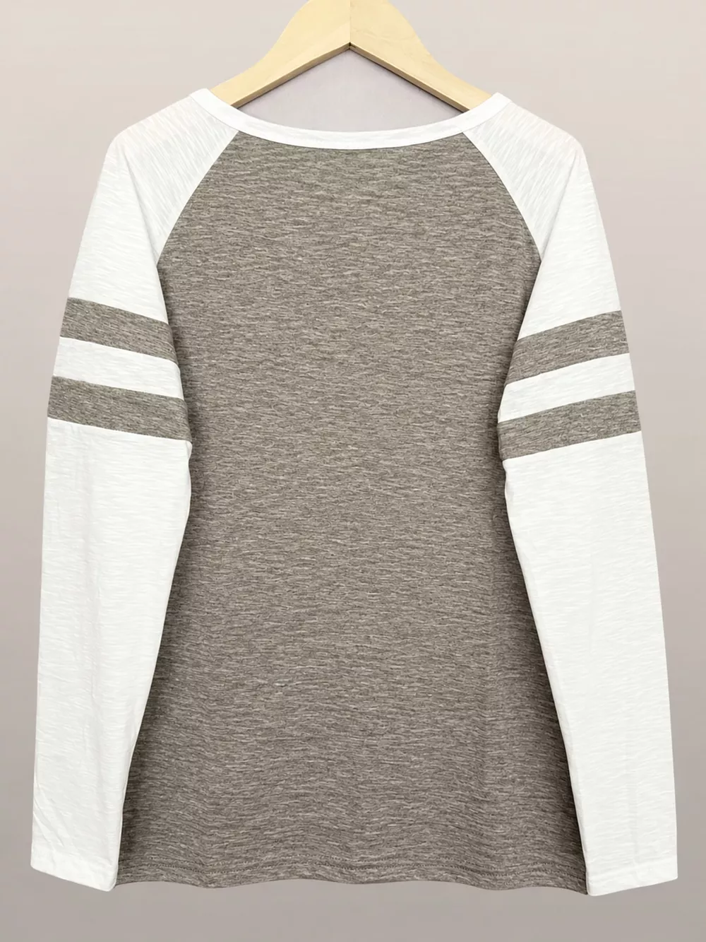 Full Size Color-Block Raglan Sleeve Striped T-Shirt Plus Size, image 29