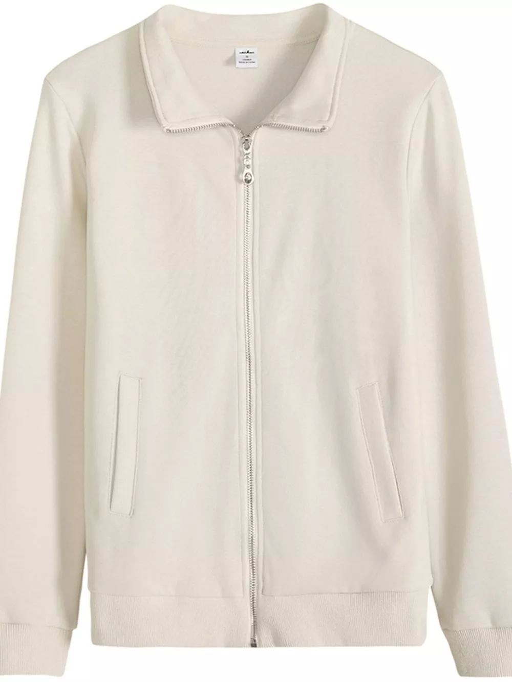 Full Size Stand-Collar Zip-Up Sweatshirt Plus Size, image 24