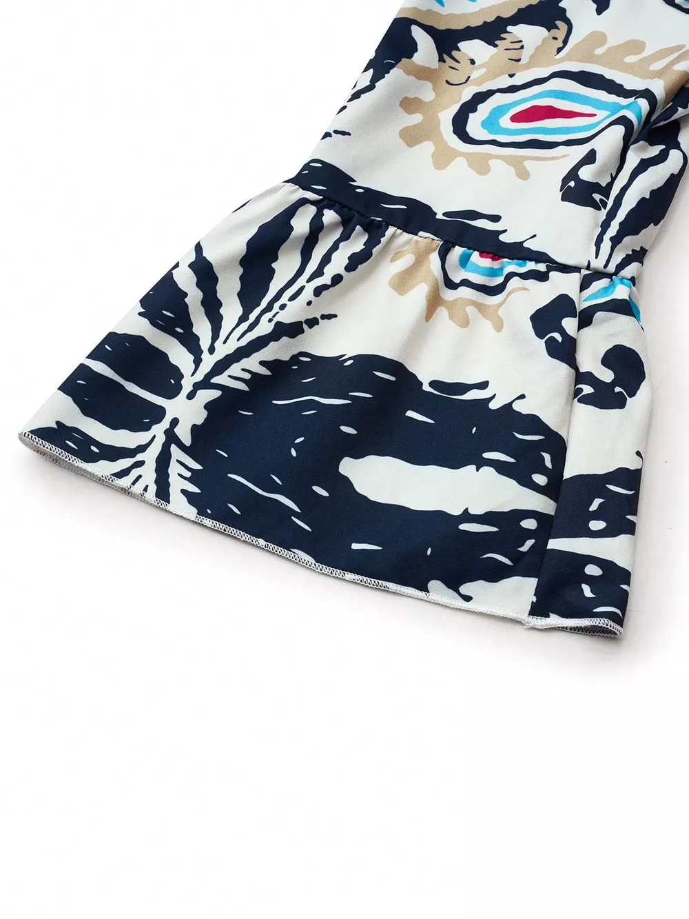 Bohemian Print Tiered Mini Dress, image 7